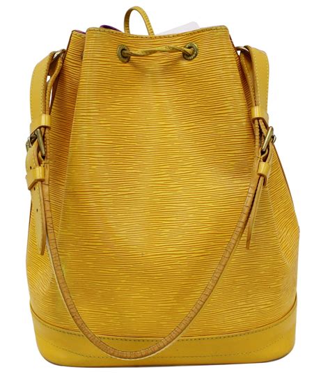 lv epi leather petit noe yellow|néonoe mm epi handbags.